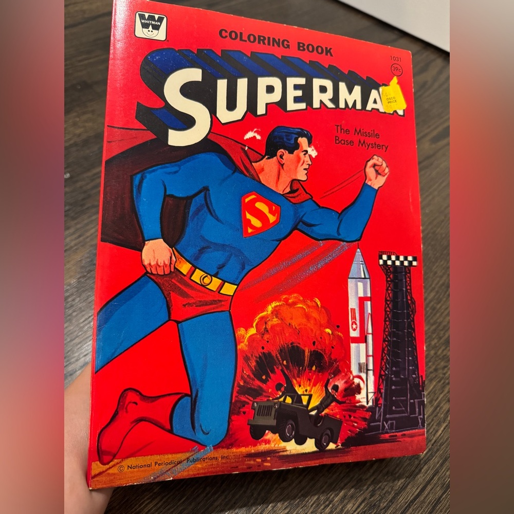 Vintage Collector Superman Coloring Book “The Missile Base Mystery” 1965 - Picture 3 of 5